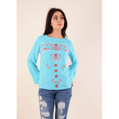 Embroidered blouse "Triumph" 5